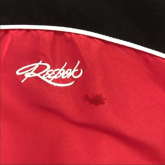 Vintage Reebok Pink and Black Full Zip Jacket Windbreaker Swishy Suit - Picture 9 of 9